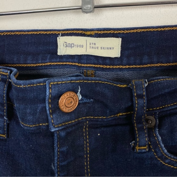 GAP True Skinny Dark Wash Denim Jeans - Picture 7 of 8